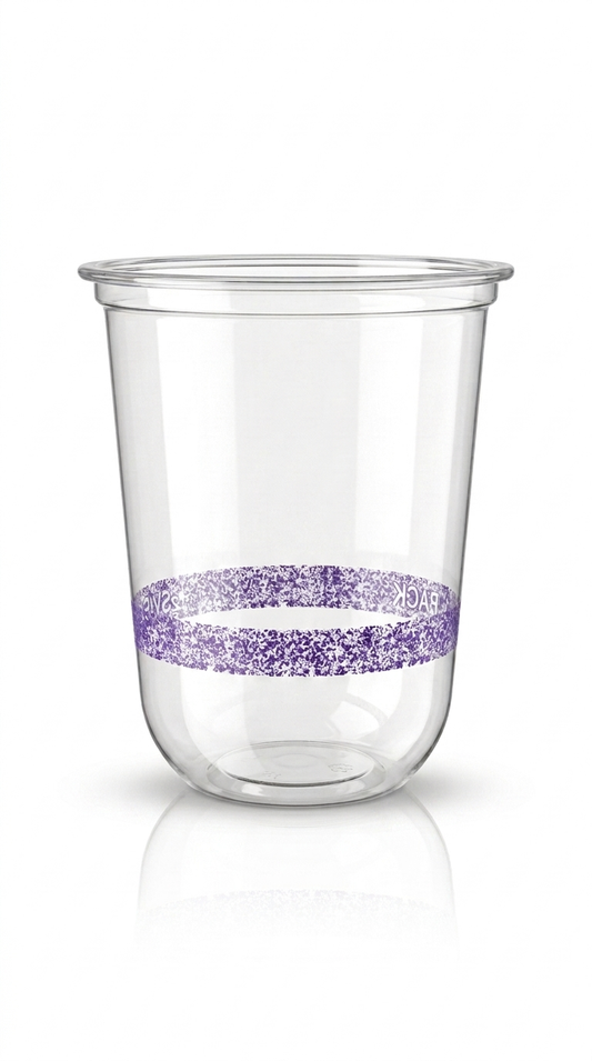 U-Shape PET Cups - 16oz (Carton)