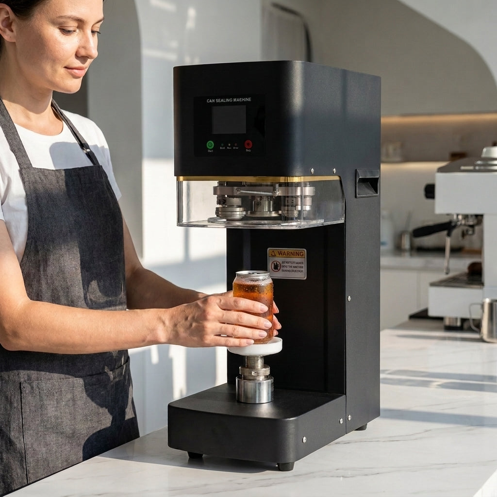 Automatic Can Sealing Machine - Black